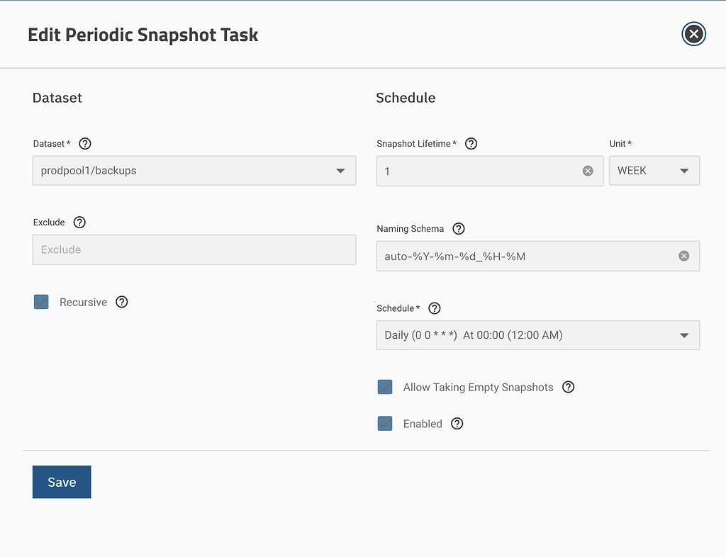 Snapshot replication task not following custom retention policy