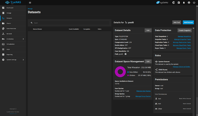 TrueNAS Datasets UI - truenas3-2