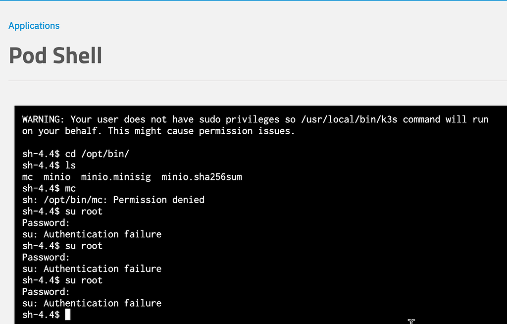 truenas minio default username and password