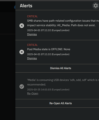 NAS Path Missing