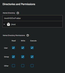 user settings