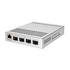 MikroTik 5-Port Desktop Switch, 1 Gigabit Ethernet Port, 4 SFP+ 10Gbps Ports (CRS305-1G-4S+IN)