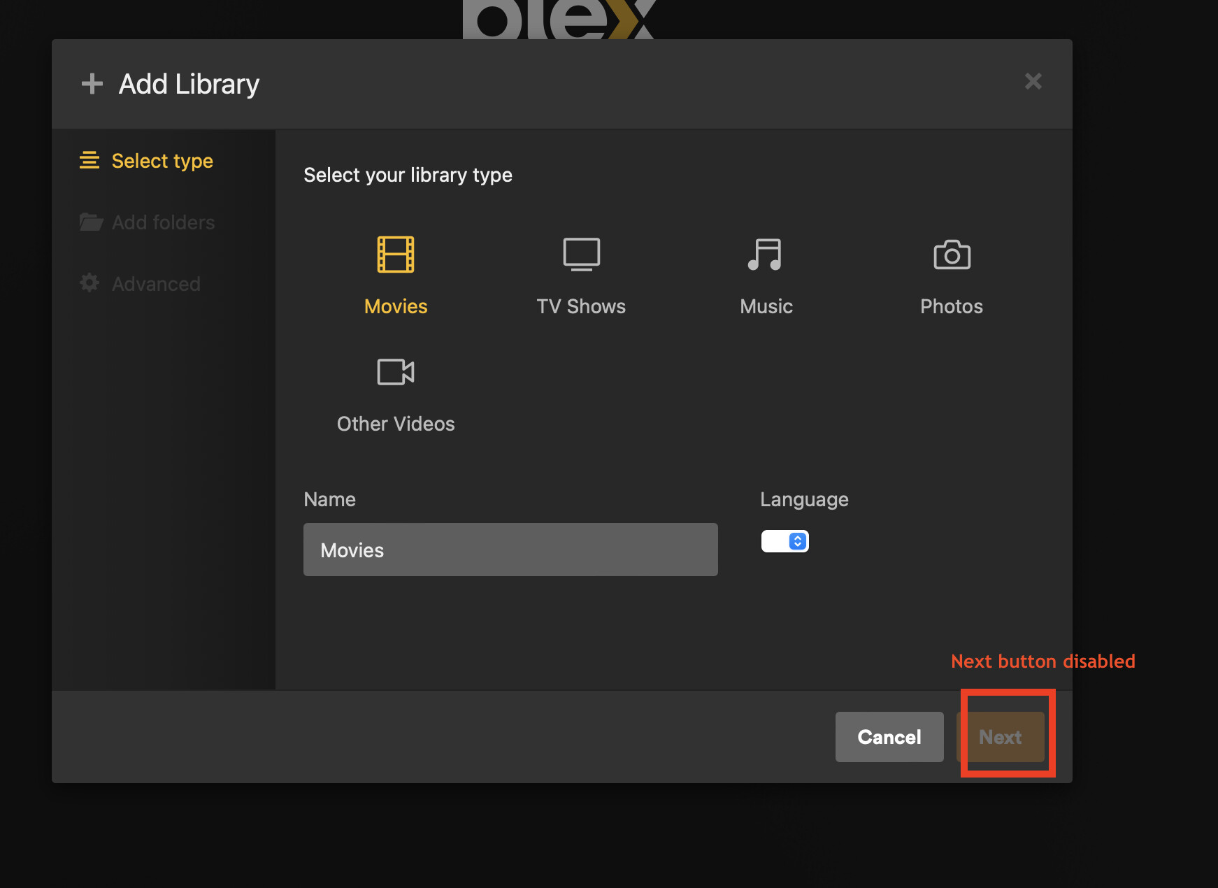 Plex set up - could not see dataset and shared SMB - Apps and