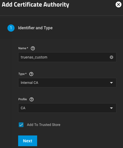 TrueNAS_SCALE_CA_1_Identifier_and_Type