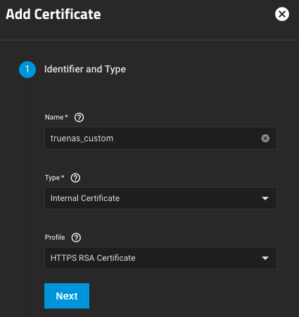 TrueNAS_SCALE_Certificate_1_Identifier_and_Type