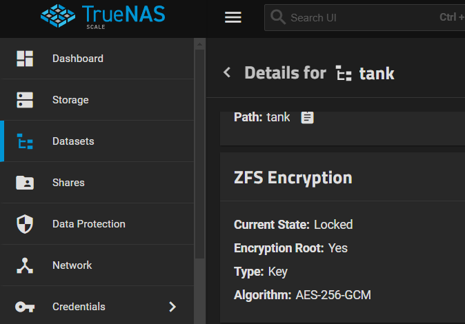 truenas encryption