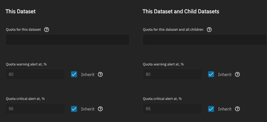 UI Dataset quota fields display wrong values? - TrueNAS General ...