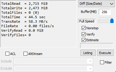 testmovie to unencrypted, scan encrypted pictures on same pool